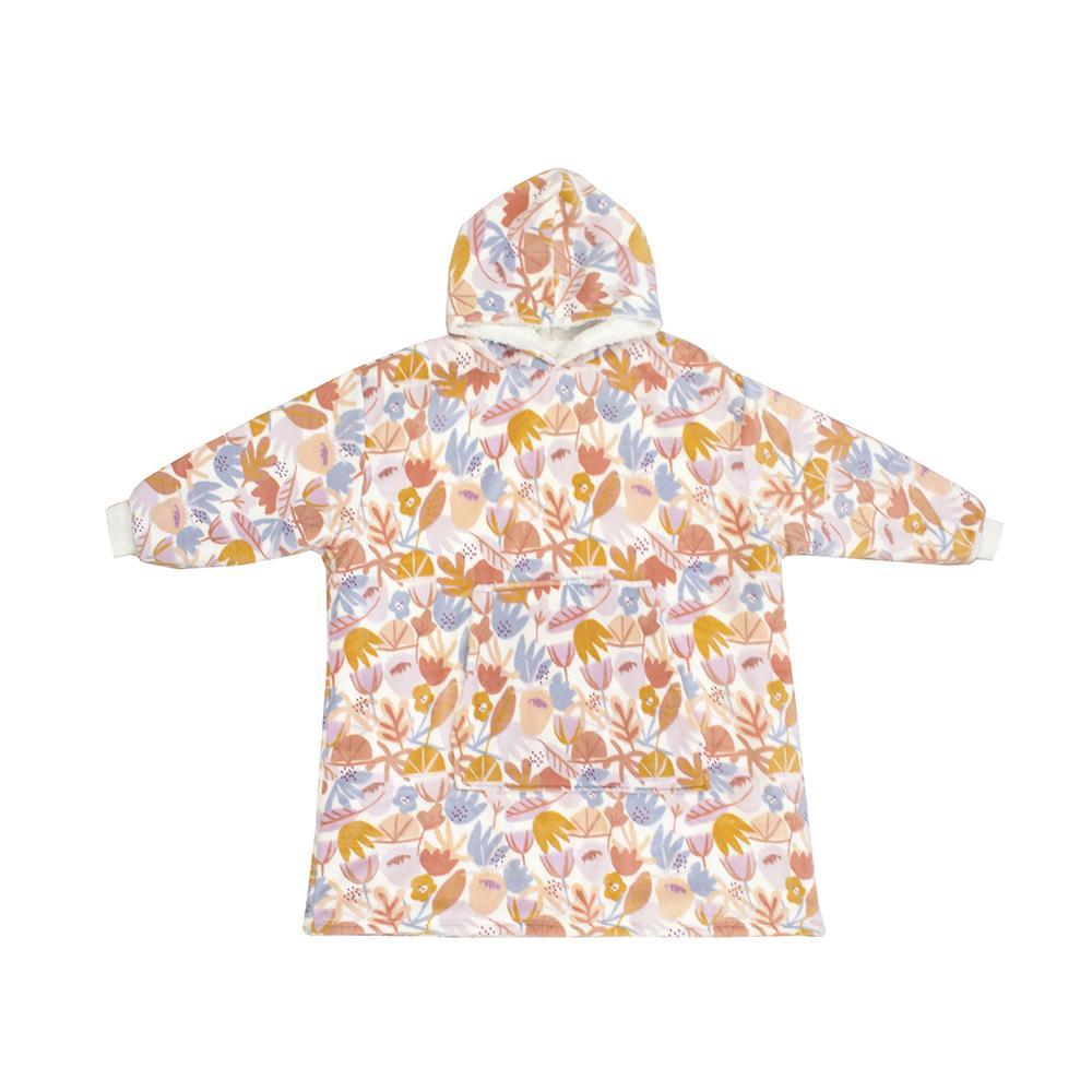 Hoodet Hooded Blanket Flower Power by Bambury