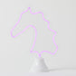 Horse Head LED Neon Light on Stand by Pilbeam Living