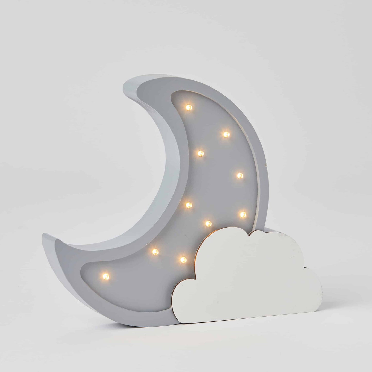 Moon Grey Wooden Light by Pilbeam Living