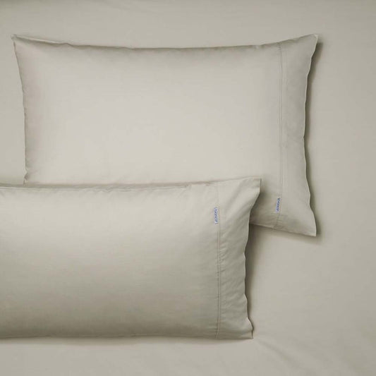 Heston 300TC STONE FITTED SHEET + PILLOWCASE COMBO by Bianca