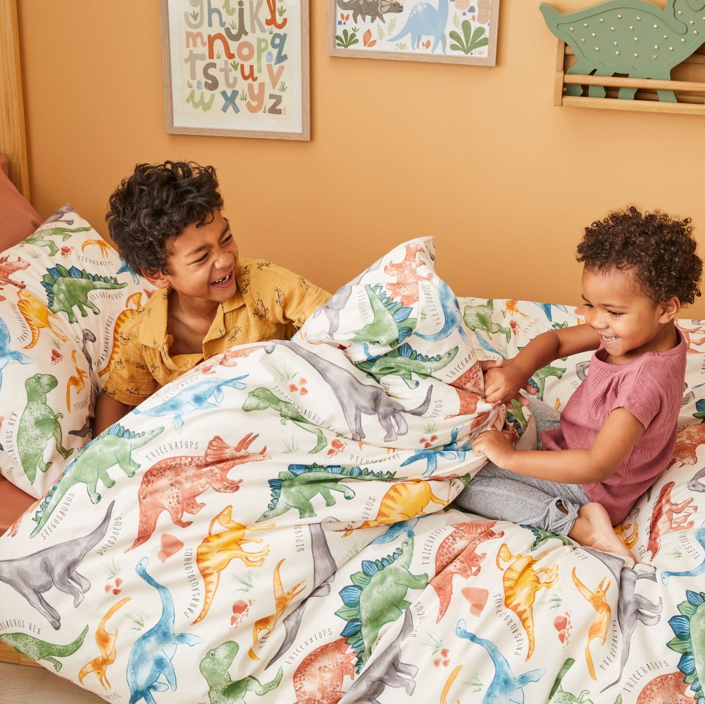 Prehistoric Quilt Cover Set by Jiggle & Giggle