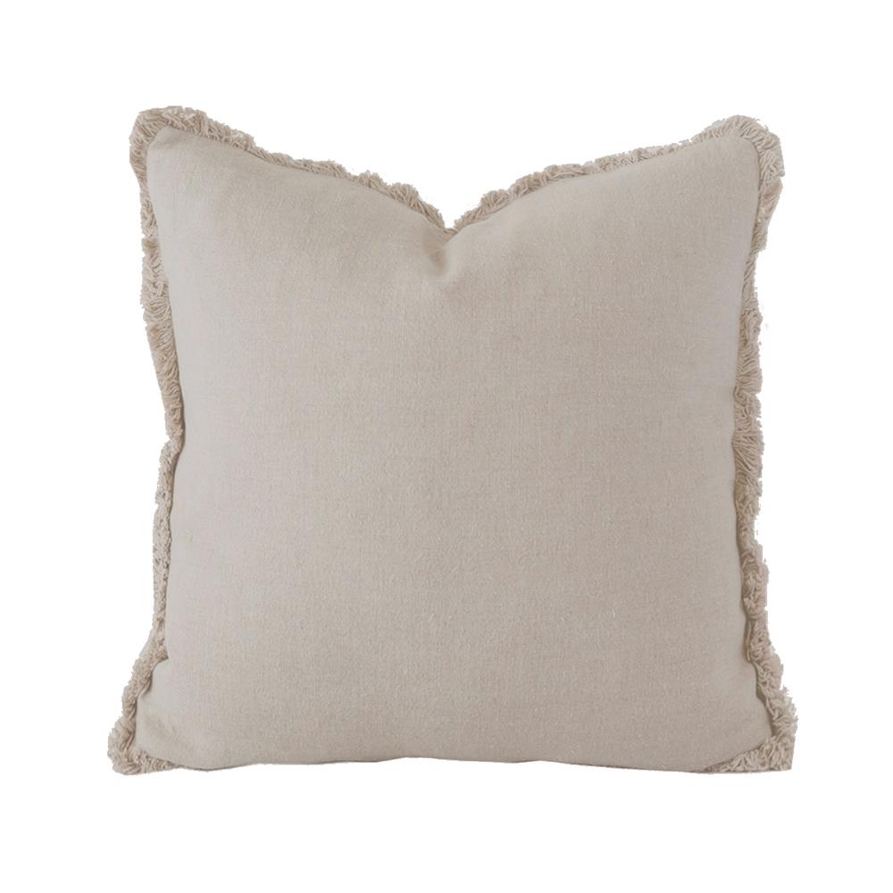Linen Cushion - Square - Pebble by Bambury