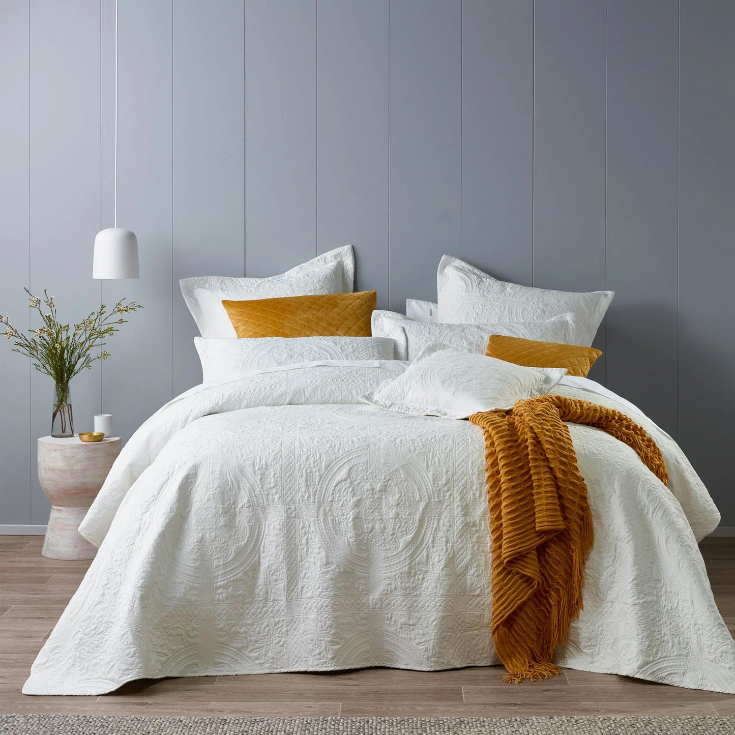 Bianca Annora Bedspread Set White