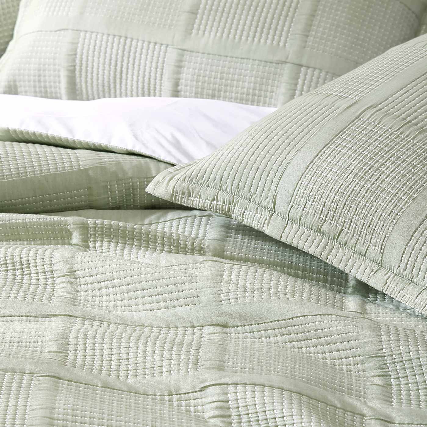 Bradshaw Green Quilt Cover Set by Private Collection