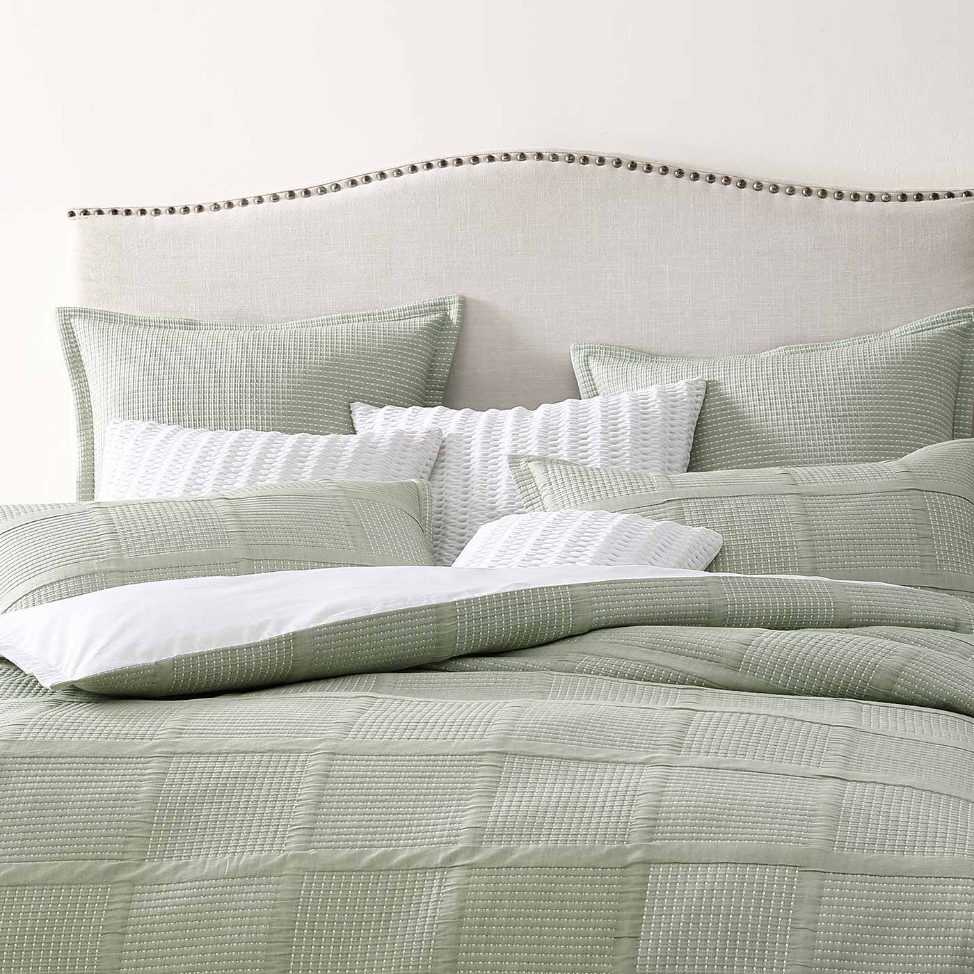 Bradshaw Green Quilt Cover Set by Private Collection