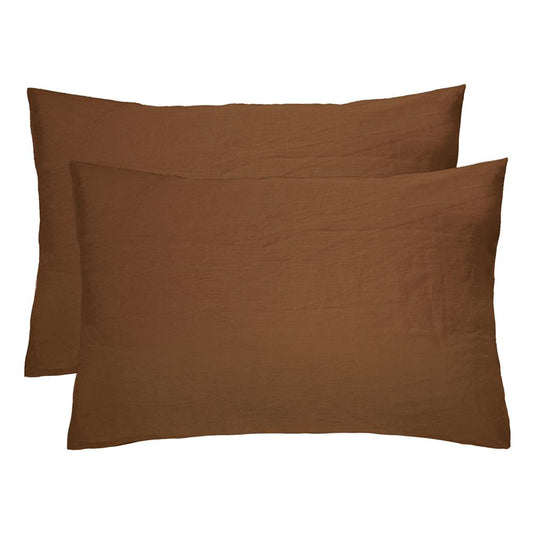 Standard Linen Pillowcase Pair by Bambury