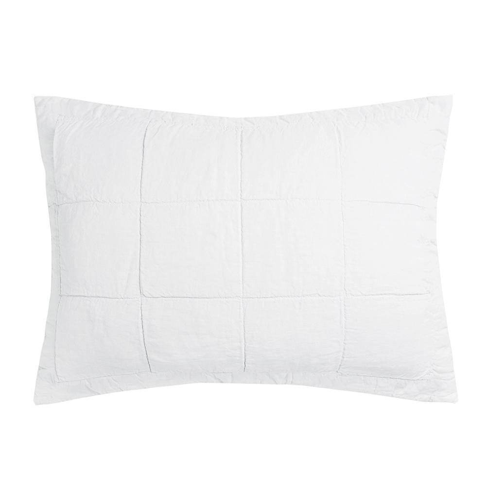 Standard Linen Quilted Pillow Sham