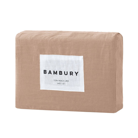 Linen Sheet Set Tea Rose by Bambury