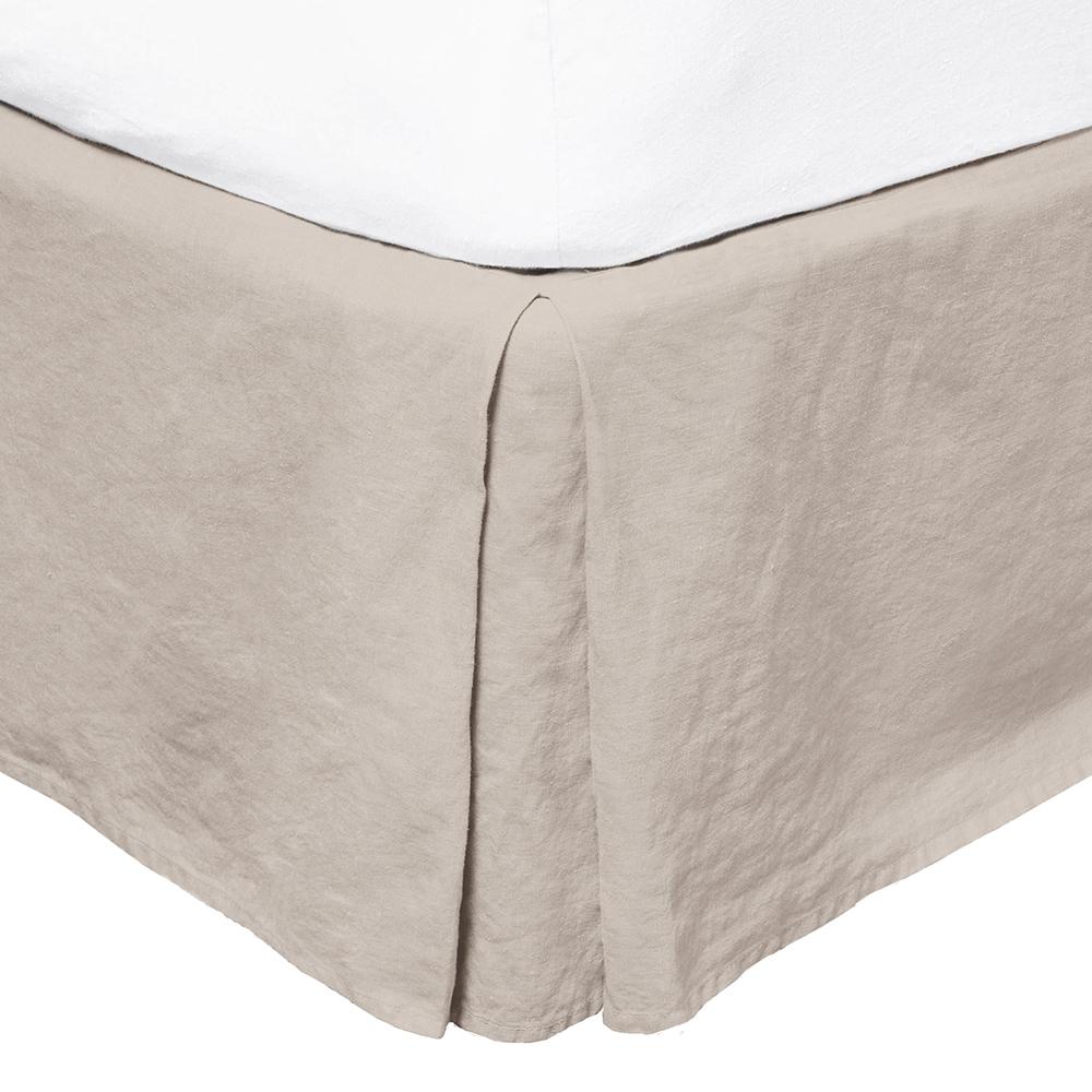 French Flax Linen Valance Pebble by Bambury