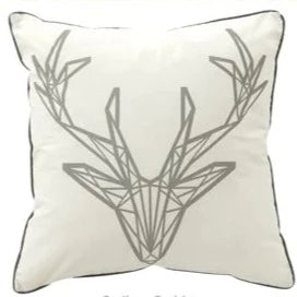 Caribou Square Filled  Cushion 43 x 43cm by Bianca