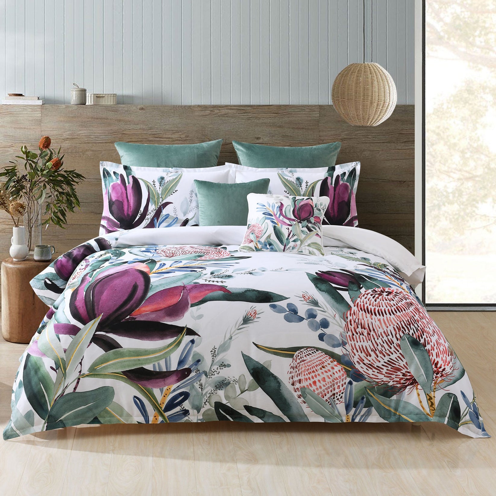 Bianca Buck Quilt Cover Set Grey Quilt Cover World