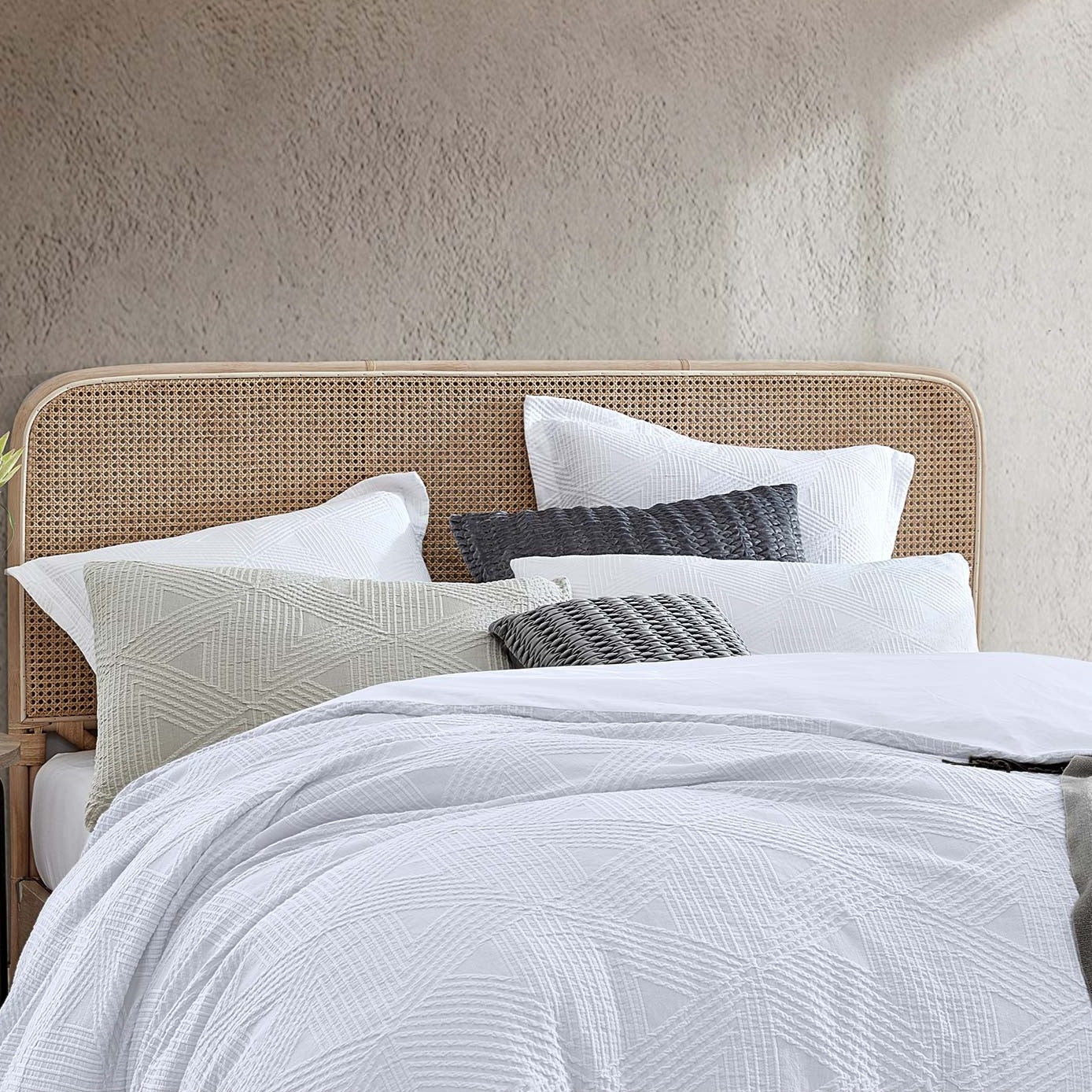 Braddon White Quilt Cover Set by Private Collection