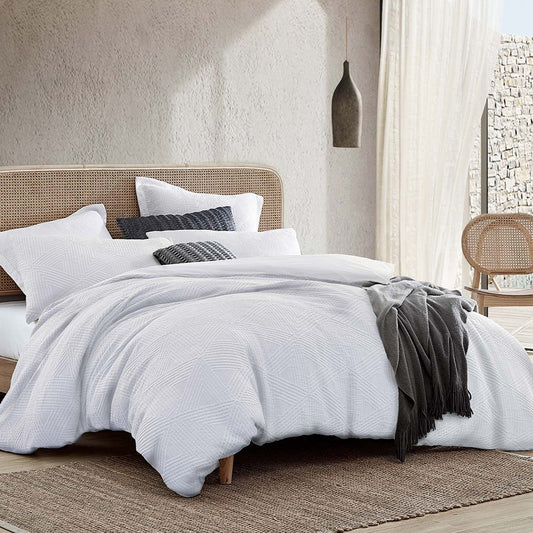 Braddon White Quilt Cover Set by Private Collection