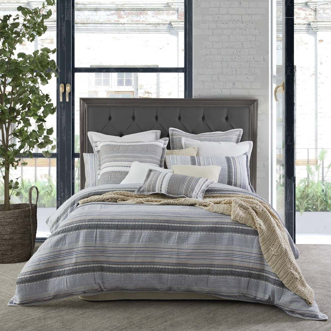 Brunswick Chambray Quilt Cover Set by Private Collection