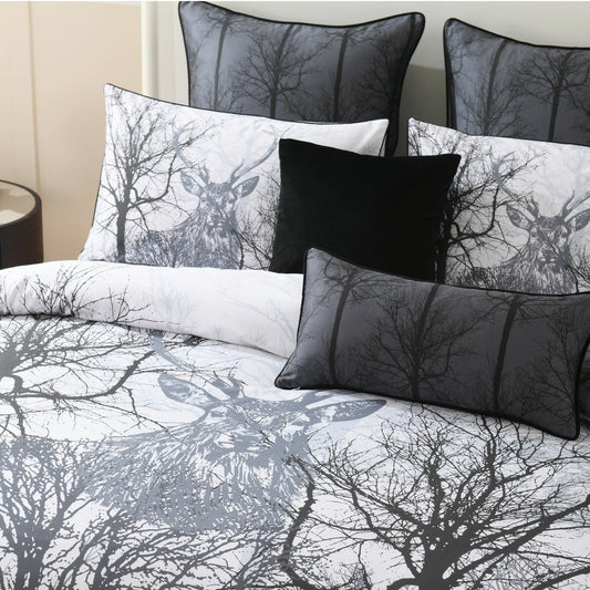 Bianca Buck Quilt Cover Set Grey