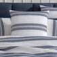 Cadet Navy European Pillowcase by Logan and Mason Platinum