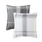 Cannon Charcoal European Pillowcase by Private Collection