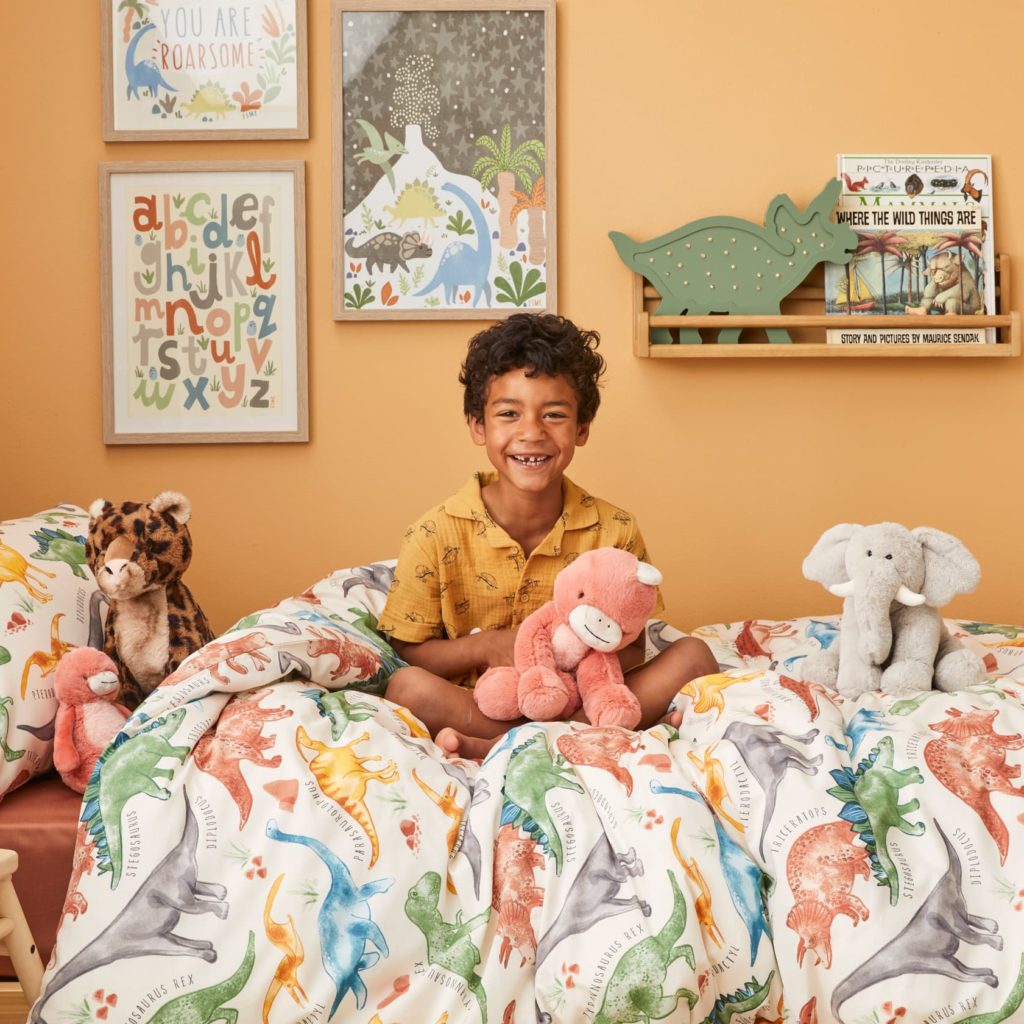 Prehistoric Quilt Cover Set by Jiggle & Giggle