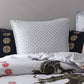 Chiaki White European Pillowcase by Logan & Mason