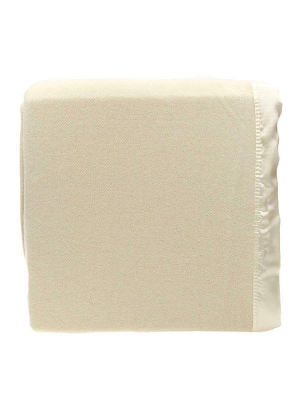 Merino Wool Blanket 375gsm CREAM by Alastairs Linen Quilt