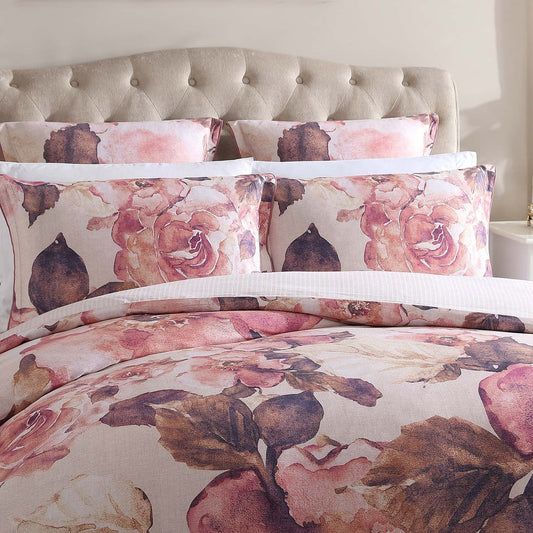 Camille Blush Quilt Cover Set by Private Collection