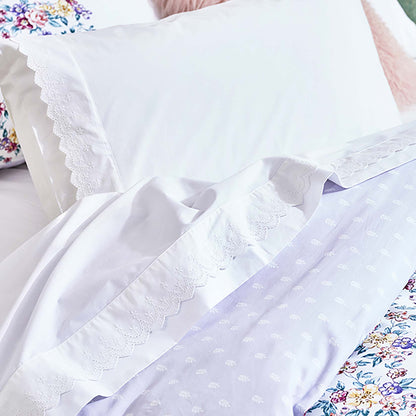 Lace Cuff White Sheet Set by Royal Albert