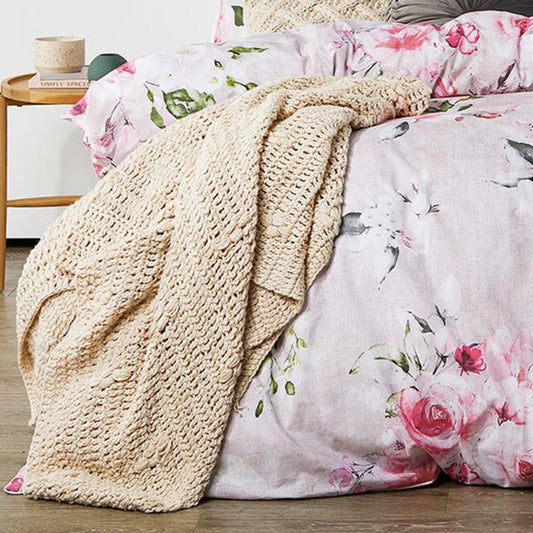 Cherub Pink Quilt Cover Set by Logan and Mason