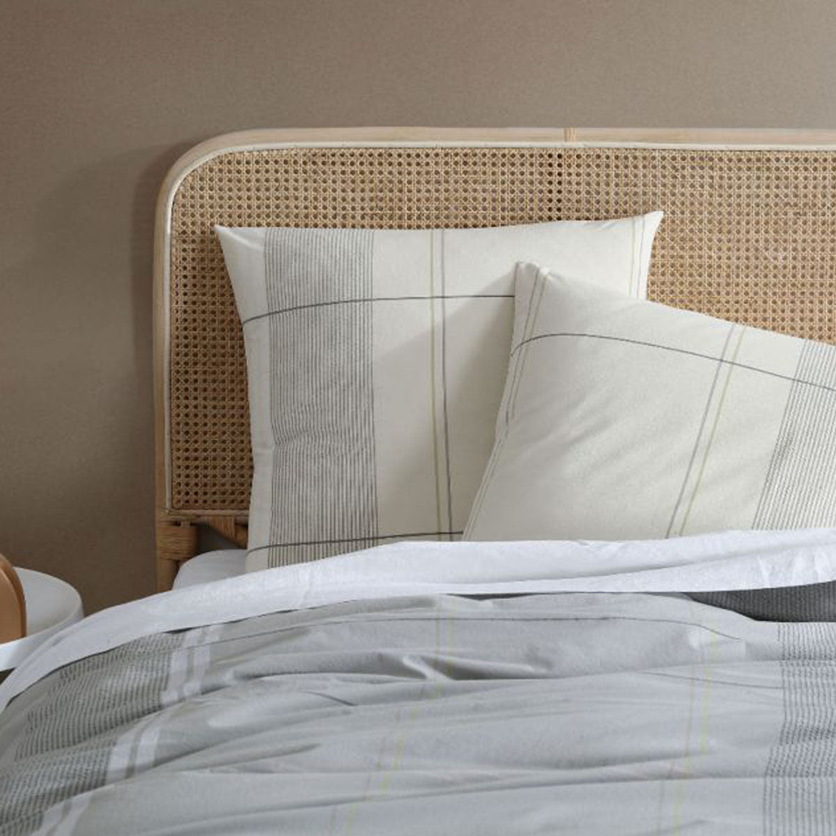Cobain Mineral Quilt Cover Set by Linen House