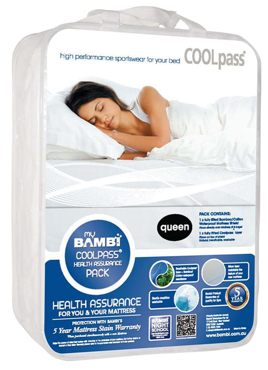 Health Assurance -Coolpass Mattress Protector Pack by Bambi