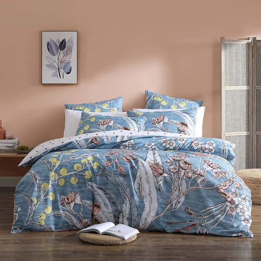 Coonawarra Green Quilt Cover Set by Logan & Mason