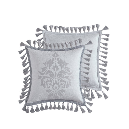 Orion Silver European Pillowcase by Davinci