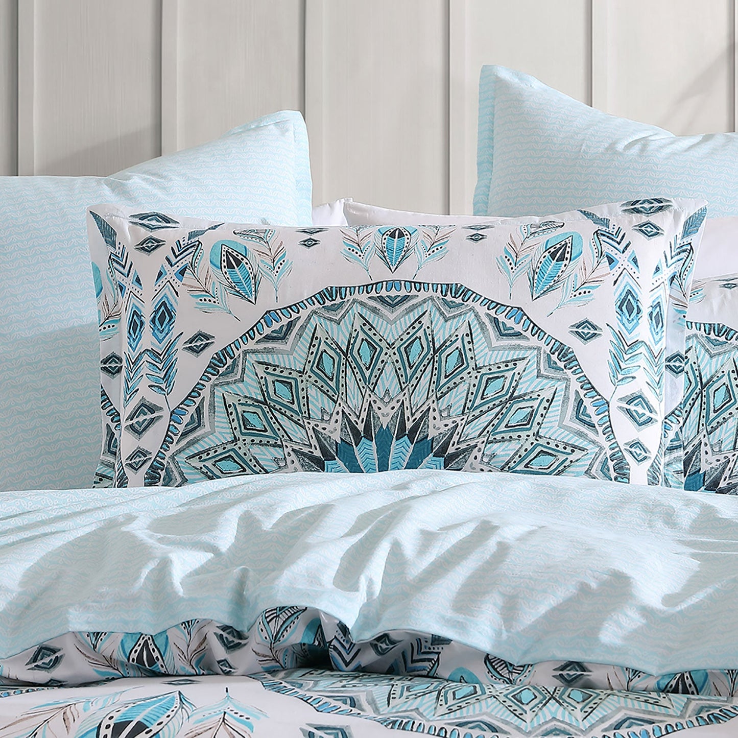 Dali Teal Quilt Cover Set by Logan & Mason