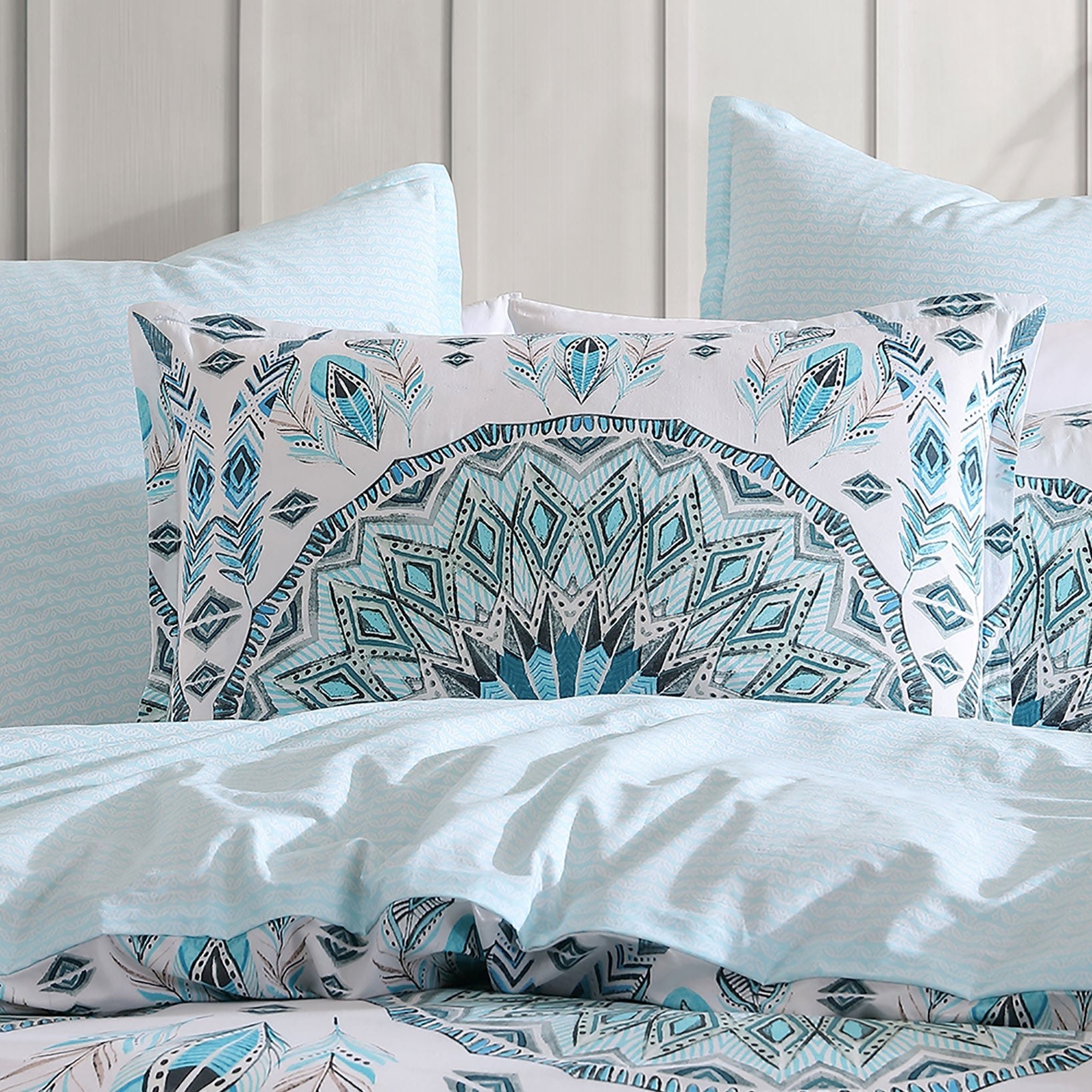 Dali Teal Quilt Cover Set by Logan & Mason