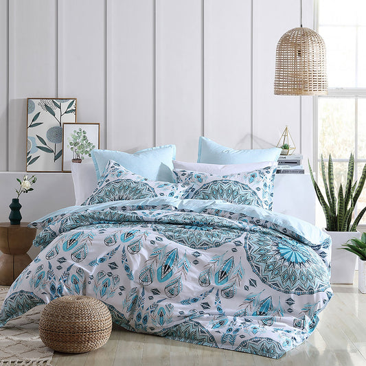 Dali Teal Quilt Cover Set by Logan & Mason