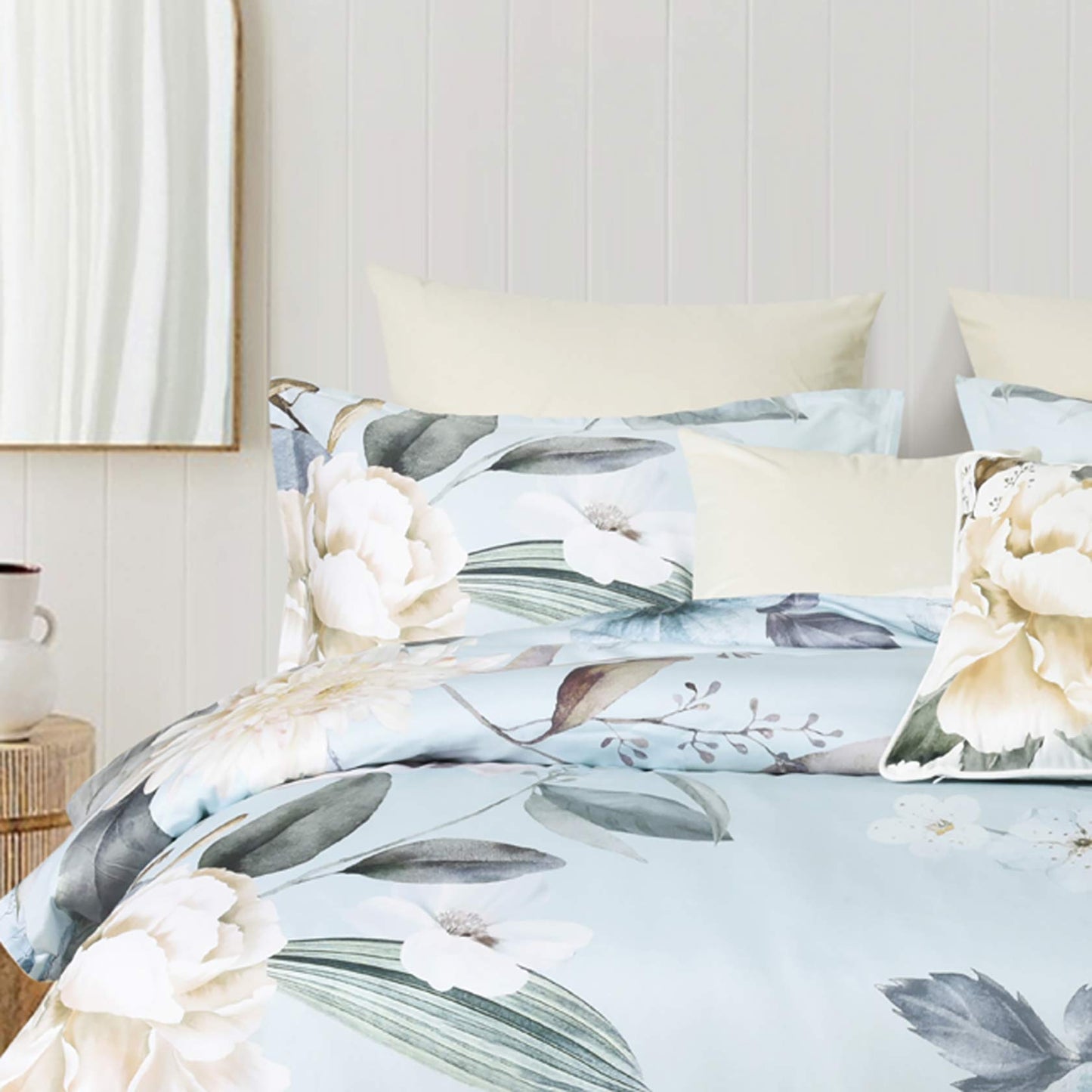 Azura Blue Quilt Cover Set by Bianca