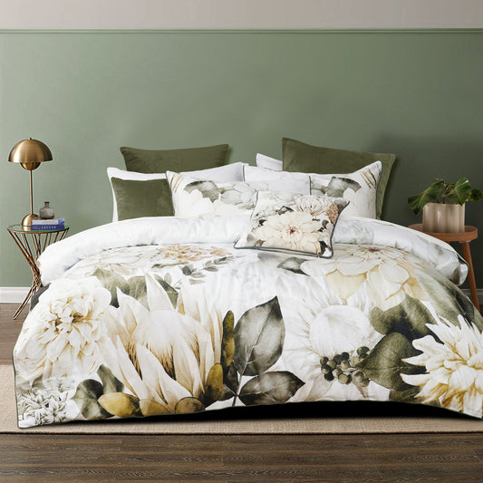 Giselle White Quilt Cover Set By Bianca