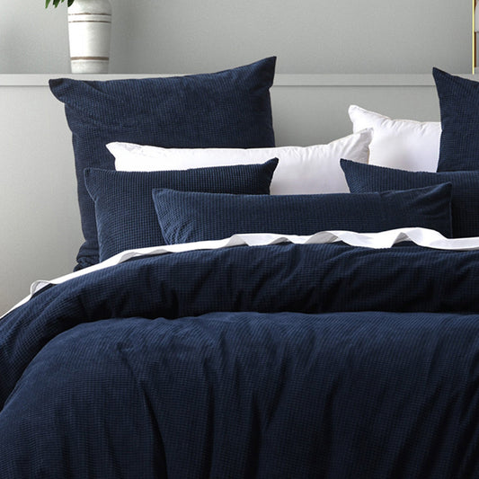 Lebron Indigo European Pillowcase by Bianca