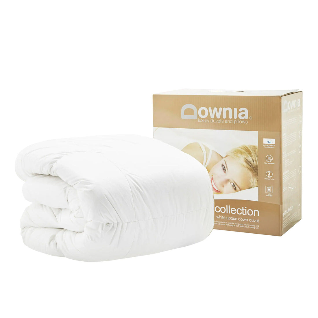 Gold collection White Goose Down Quilt by Downia Quilt Cover World