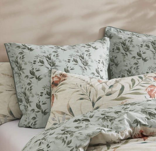 Elise Sage Quilt Cover Set by Logan & Mason