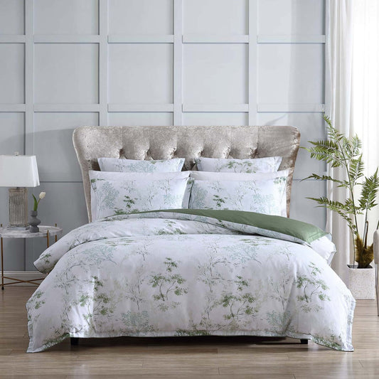 Flinders Sage Quilt Cover Set by Private Collection