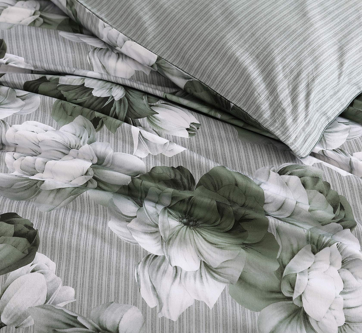 Hailey Sage Quilt Cover Set by Private Collection