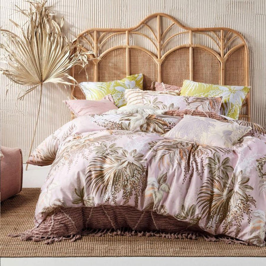 Harlow Pink Quilt Cover Set by Linen House