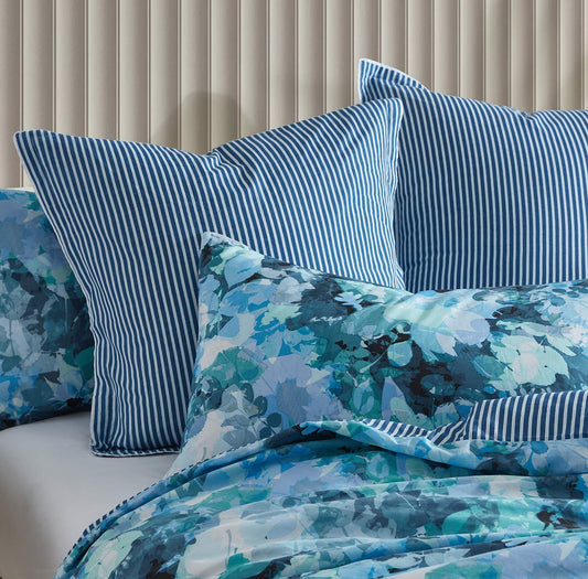 Heather Blue Quilt Cover Set by Logan & Mason