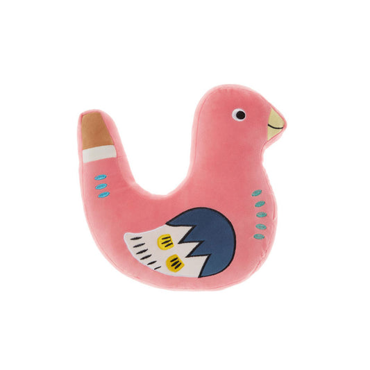Lil Song Bird Pink Novelty Cushion by Hiccups