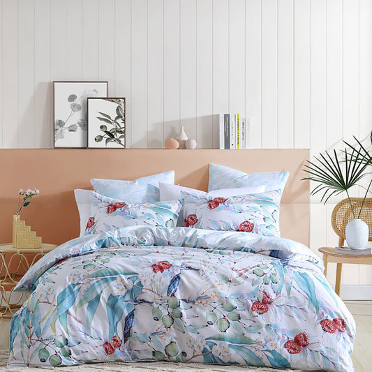 Kooka White Quilt Cover Set by Logan & Mason