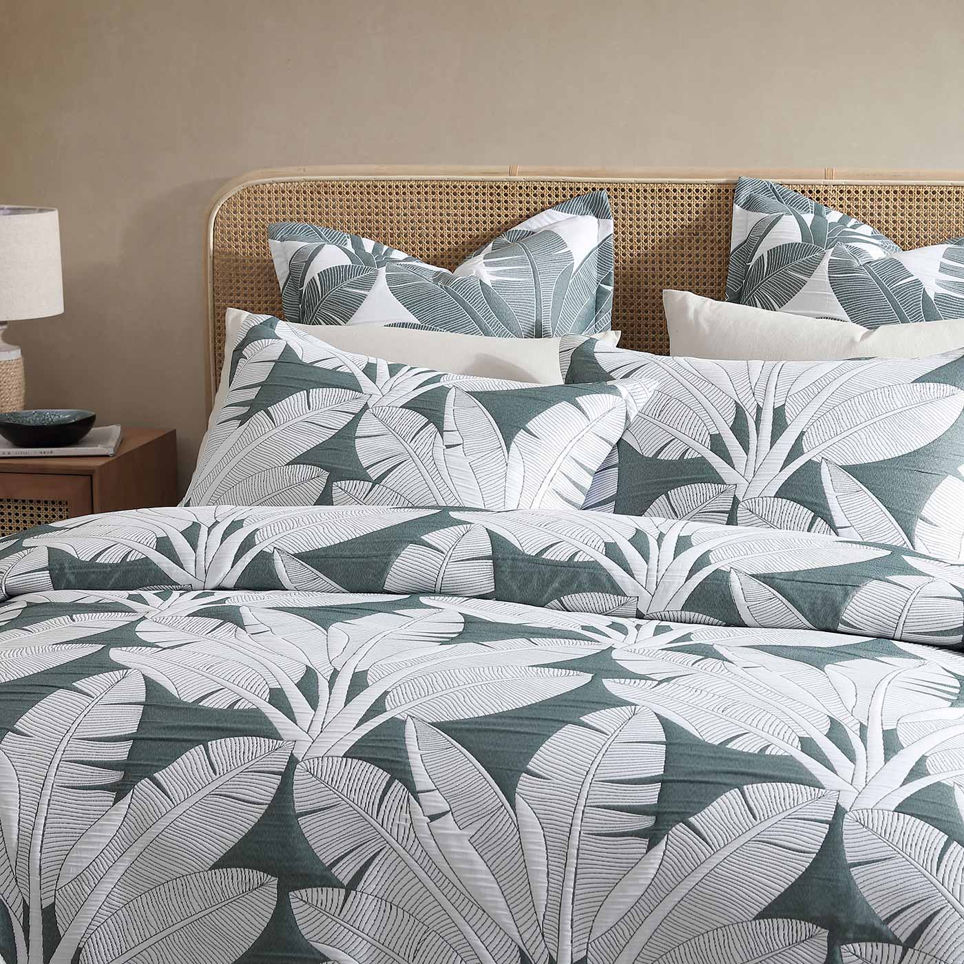 Lagos Olive Quilt Cover Set by Logan and Mason Platinum