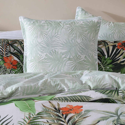Lanai Palm European Pillowcase by Logan & Mason
