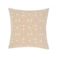 Abigail Sand Square filled Cushion 45 x 45cm by Linen House