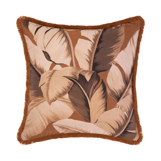 Kalena Cinnamon Cushion by Linen House