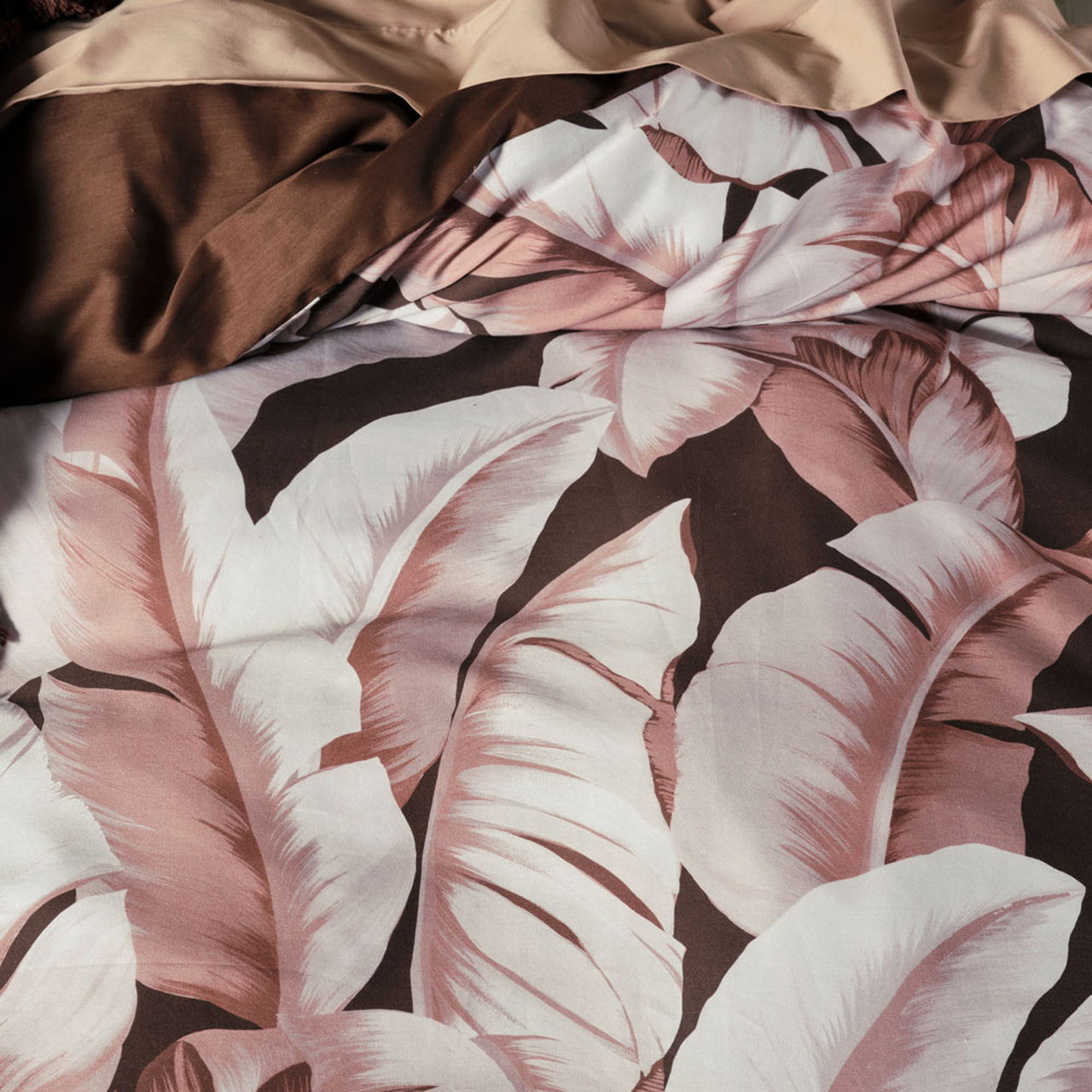 Kalena Cinnamon Quilt Cover Set by Linen House